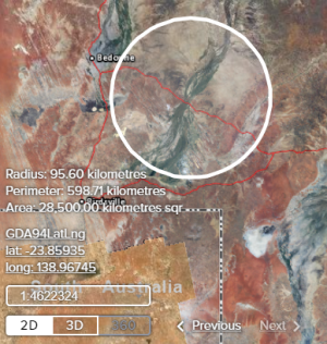draw circle measurements