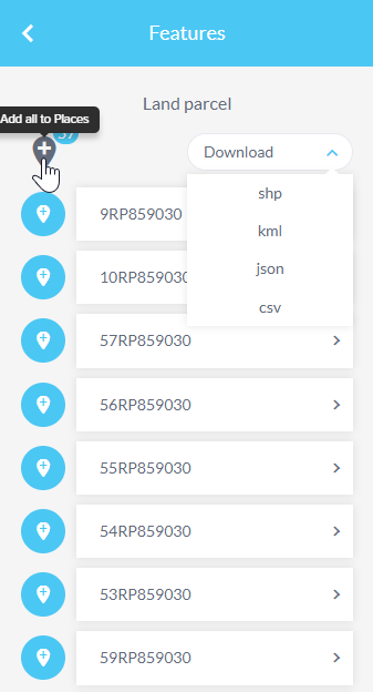 query place result options