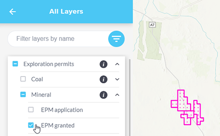 add layers mineral epm