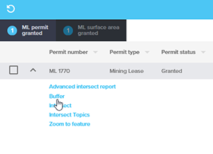 buffer results table