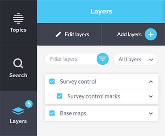 survey control layer