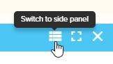 switch to side panel