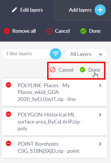 sort user data layer