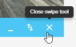 Swipe tool past imagery