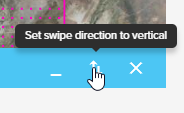 Swipe tool direction
