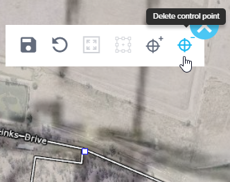 Delete control point