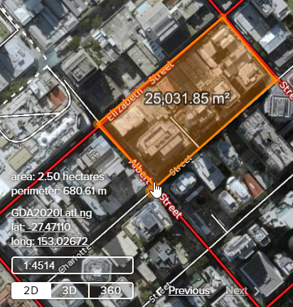 measure area result