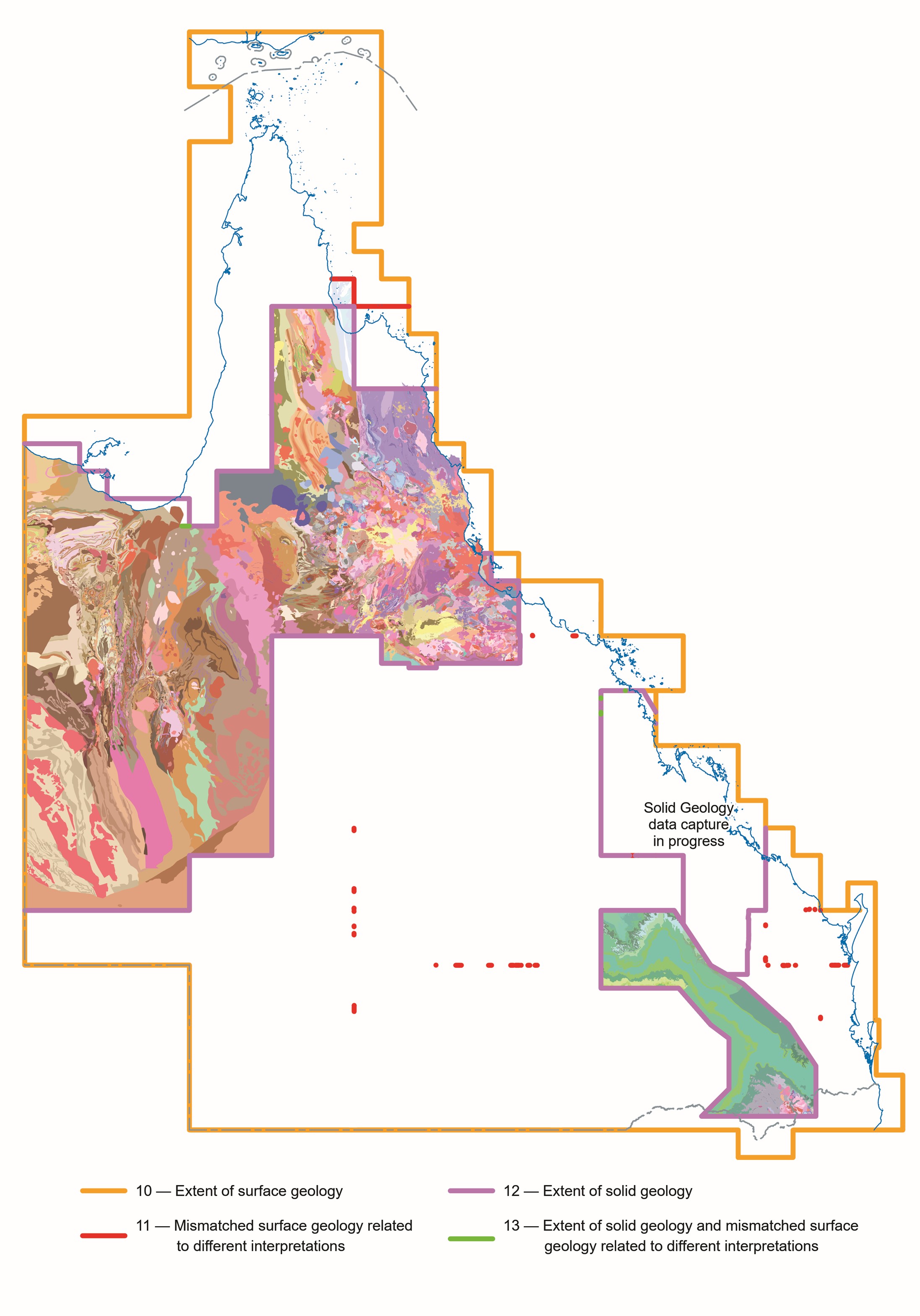 Detailed geology data index