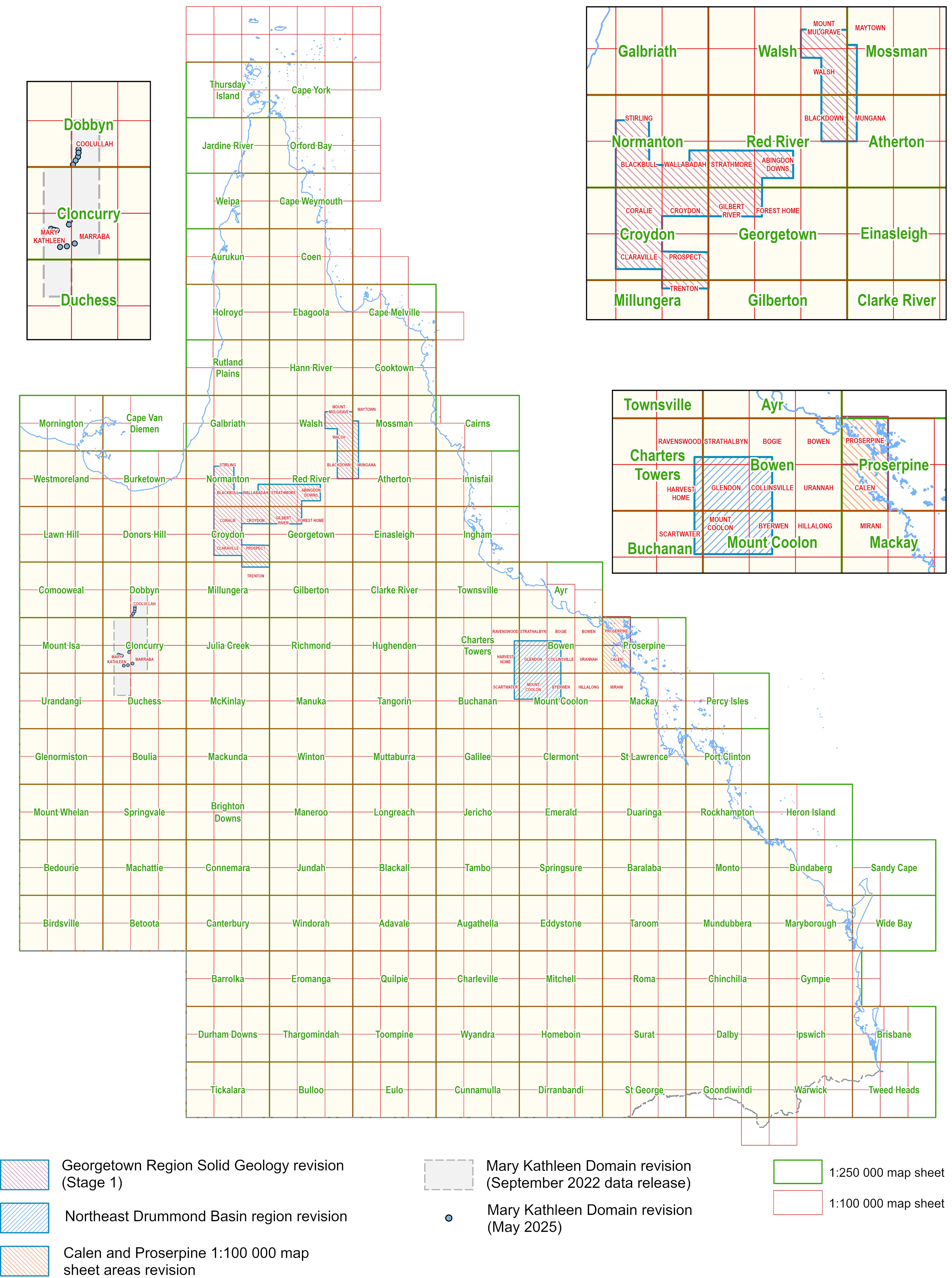 Detailed geology data index