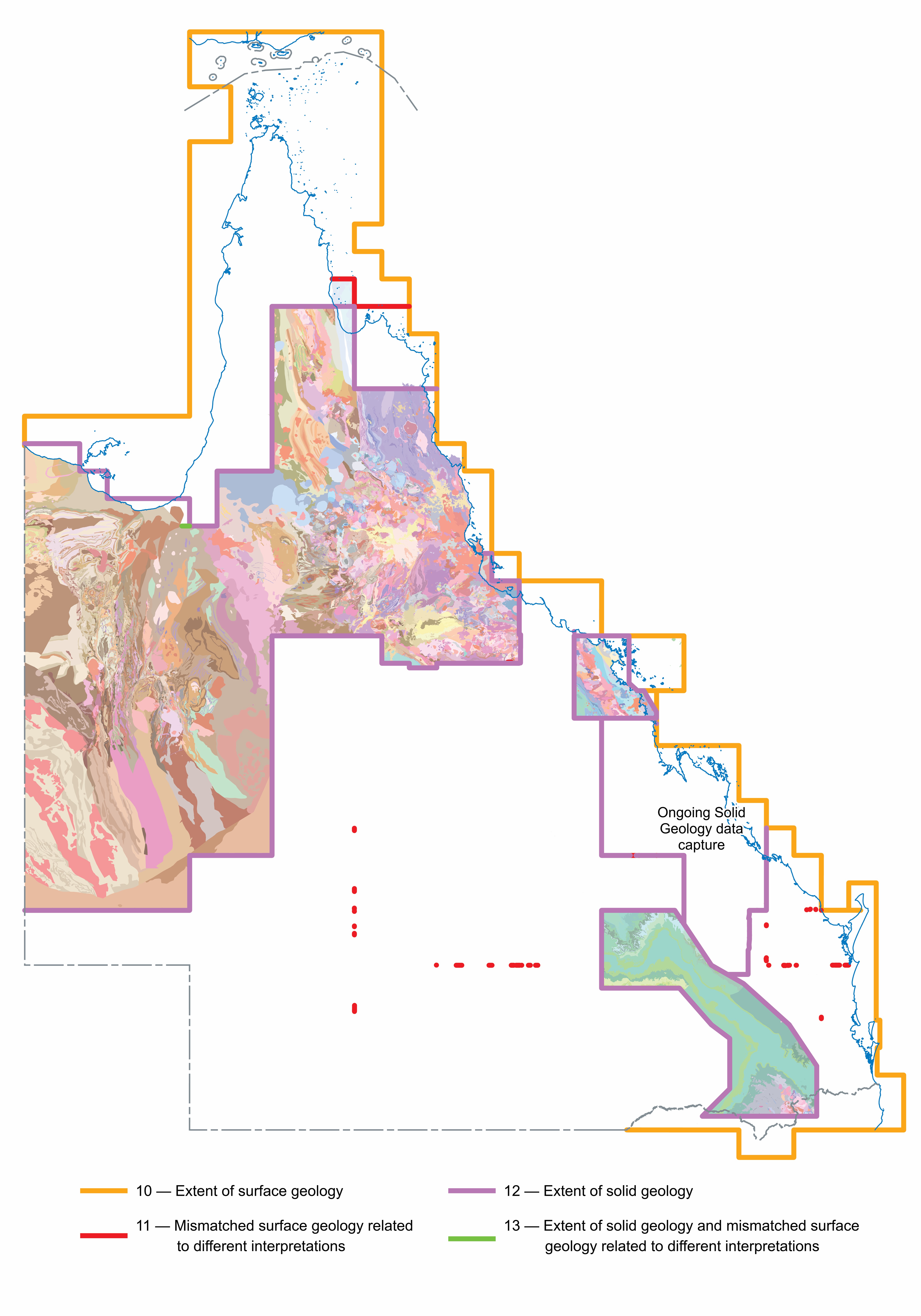 Detailed geology data index