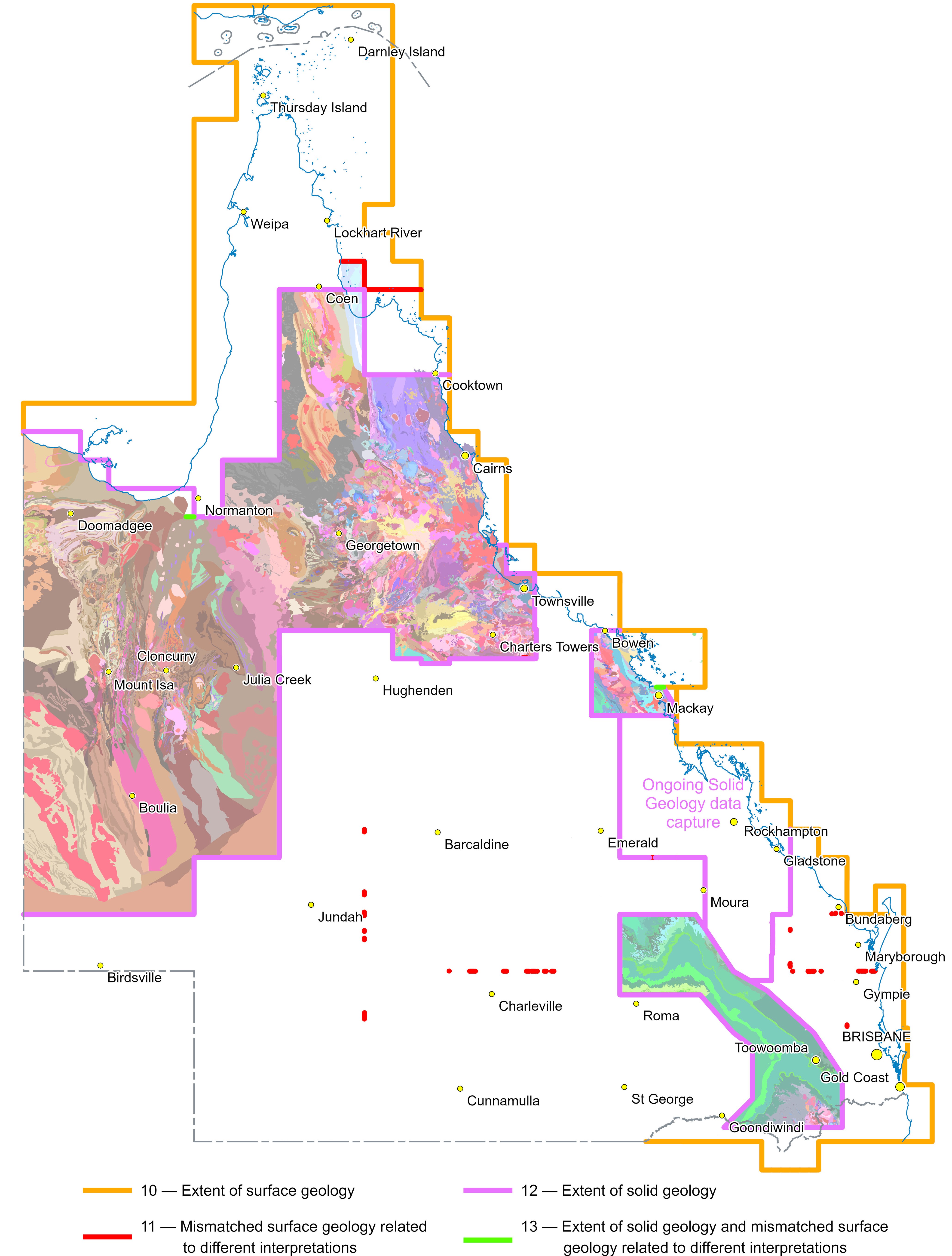 Detailed geology data index