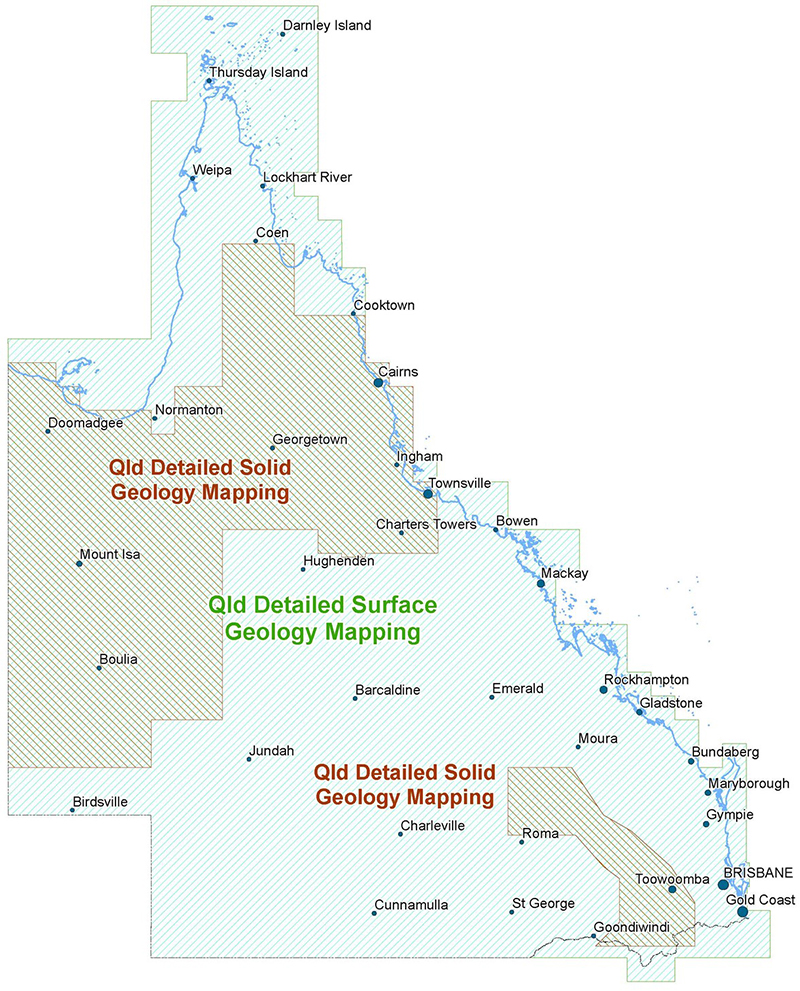 Detailed geology data index